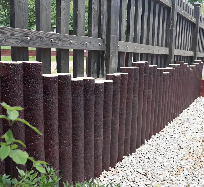 水泥樁批發(fā)廠家泓樺錦嘉-水泥仿木樁的耐久性比實(shí)木樁好嗎?