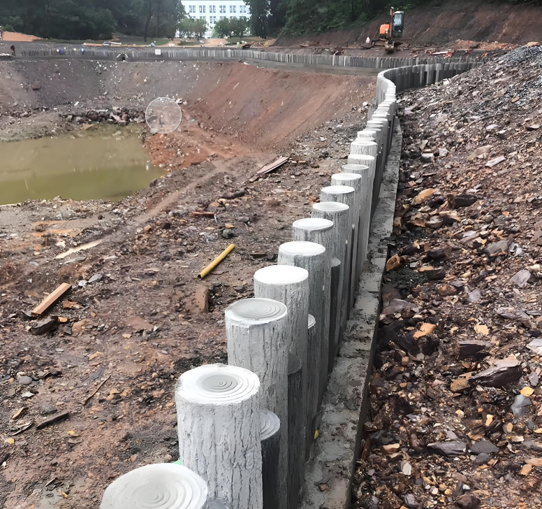 水泥仿木樁施工隊(duì)泓樺錦嘉 - 水泥仿木樁防腐蝕嗎??