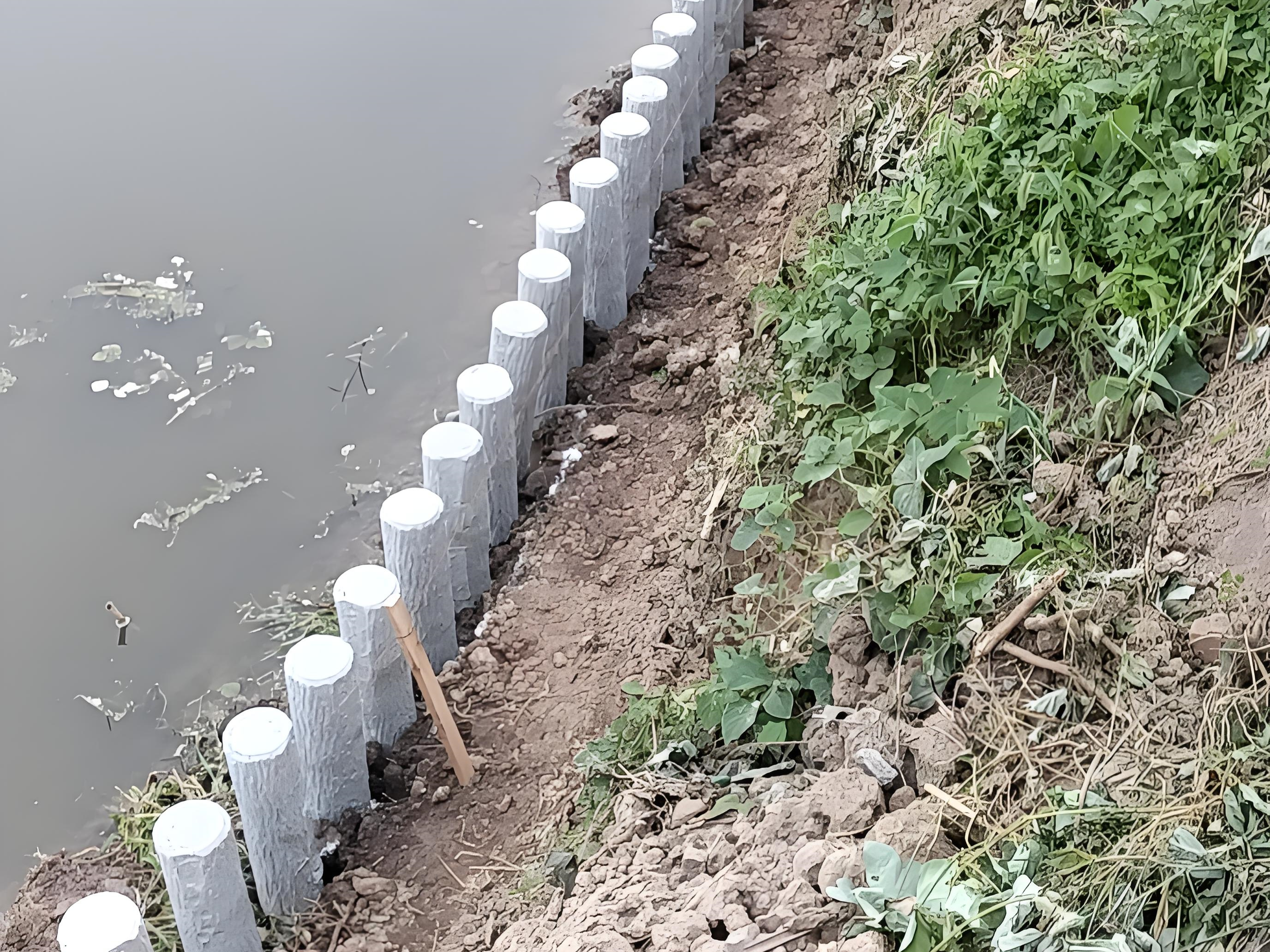 水泥仿木樁施工隊泓樺錦嘉-水泥仿木樁適合用于河道防護嗎?